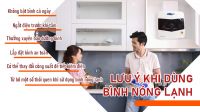 Cách sử dụng bình nóng lạnh an toàn bạn cần biết